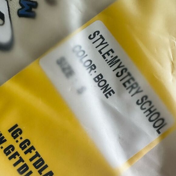 NWT GFTD LA Unisex Cream/Bone Men's Gifted Mystery School Graphic Hoodie - S - Picture 3 of 4